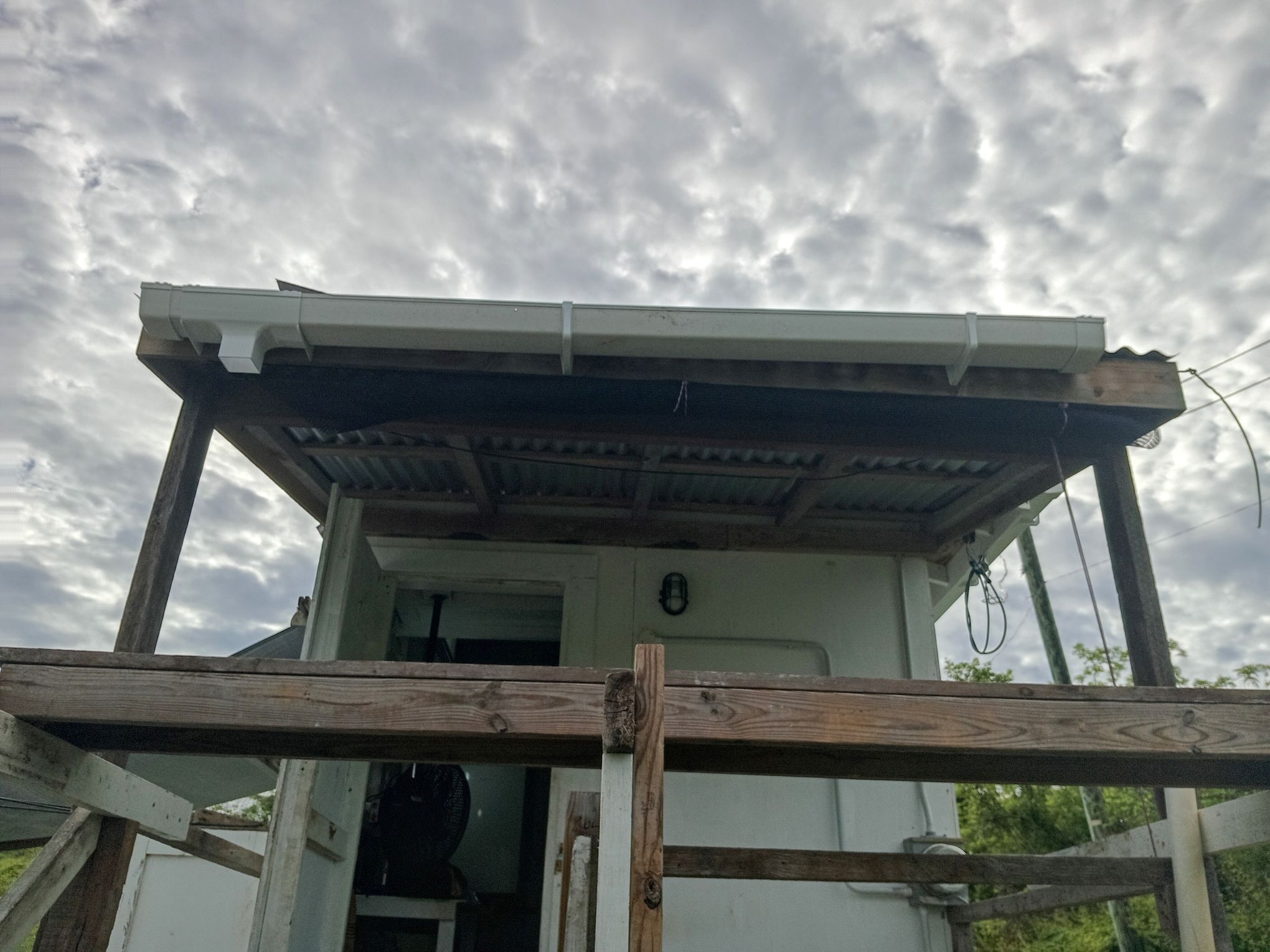 Guttering almost done